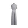 Navigare Women's Retro Workwear Wide-Leg Denim Jumpsuit