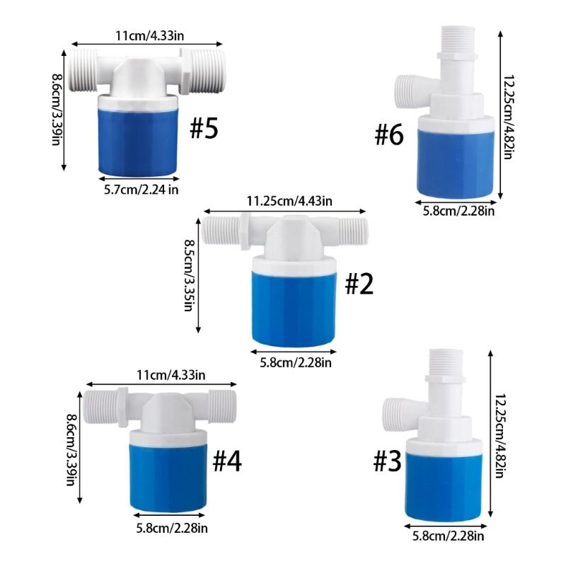 Water Tower Float Valves Water Level Controller Switches Automatic Limiter Top/Side Inlet Control Valves Easy To Install
