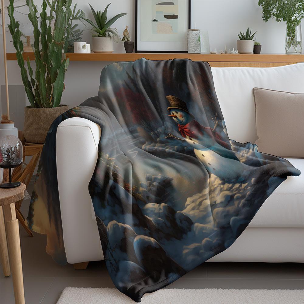 Tuniu Winter Snow Blanket for Sofa Bed Room Decorative Throw Soft Warm Cozy Cushion Cover