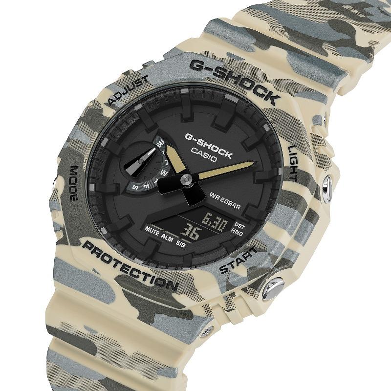 Casio G-SHOCK Men's Resin 200M Water Resistant Analog Shock Resistant Quartz Watch GA-2100CM-5A