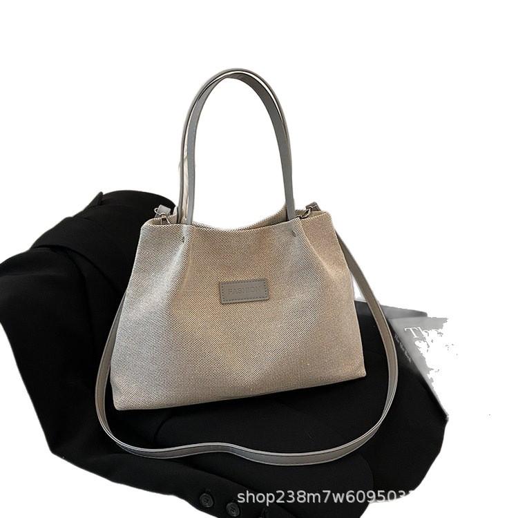 Модная большая повседневная плетёная сумка-тоут через плечо 2025 One Size чёрный