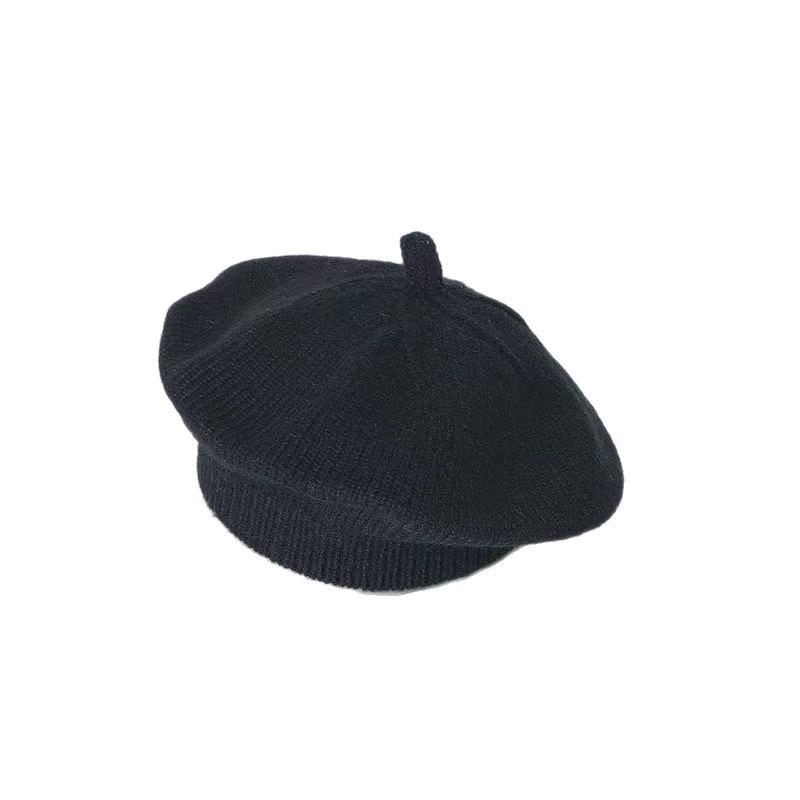 Children's Berets 1 To 3 Years Old Winter Knitted Warm Boys and Girls Go Out Cartoon Bear Pumpkin Hat Trendy