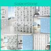 Peva Bathroom Shower Curtain With Print Mold Proof For Family Bathroom Decor
