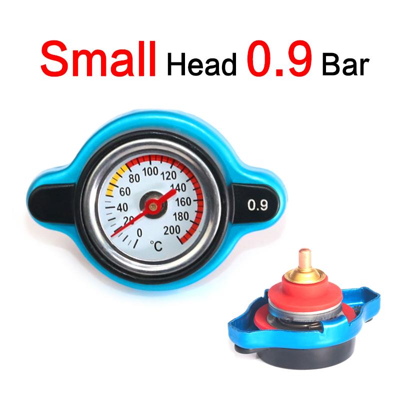 Car Motorcycle Styling Thermo Radiator Cap Tank Cover Water Temperature Gauge with Utility Safe 0.9 Bar/ 1.1 Bar/1.3 Bar