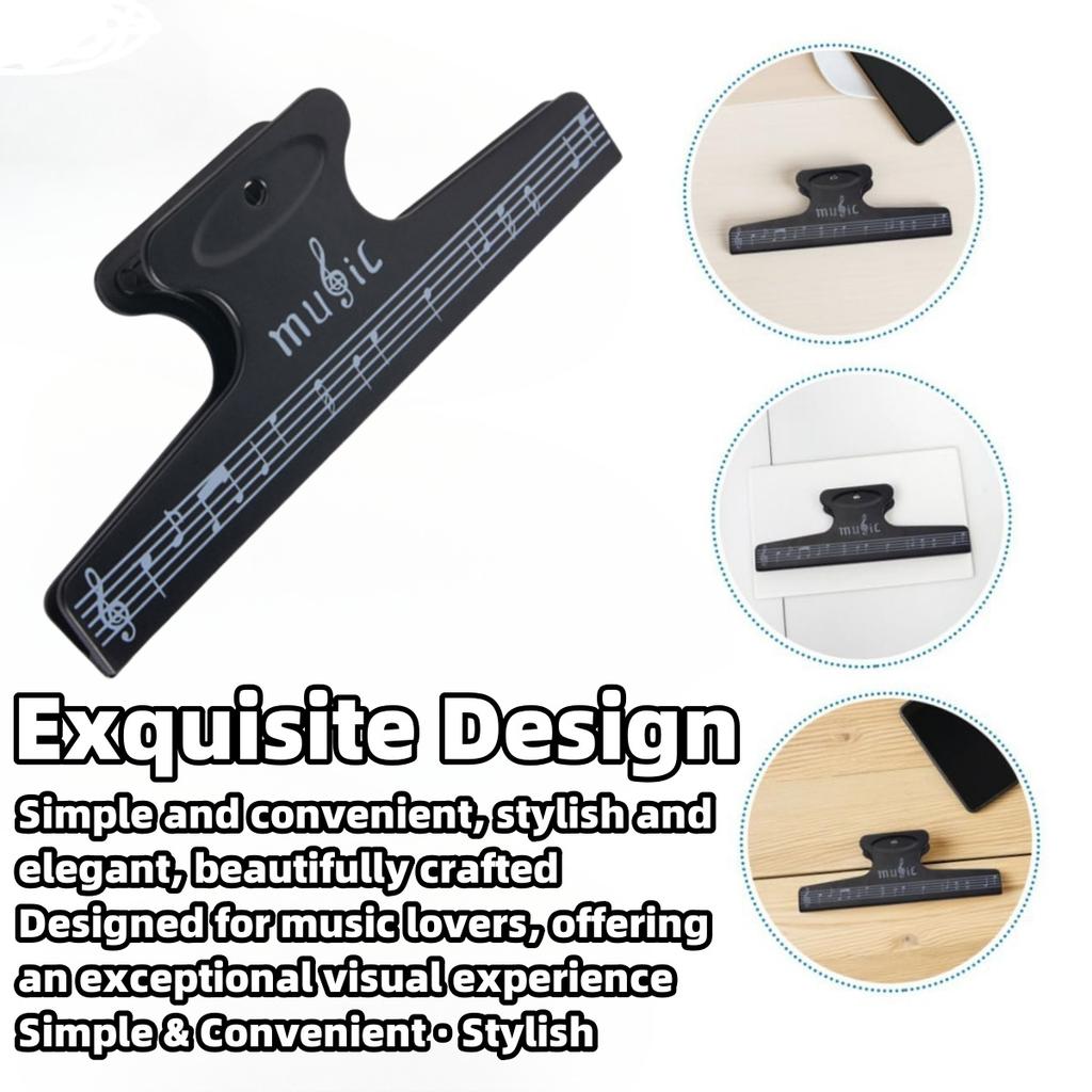Sheet Music Clips Book Page Note Clip Music Score Fixed Clips Sheet Holder for Guitar Violin Musical Instrument Accessories