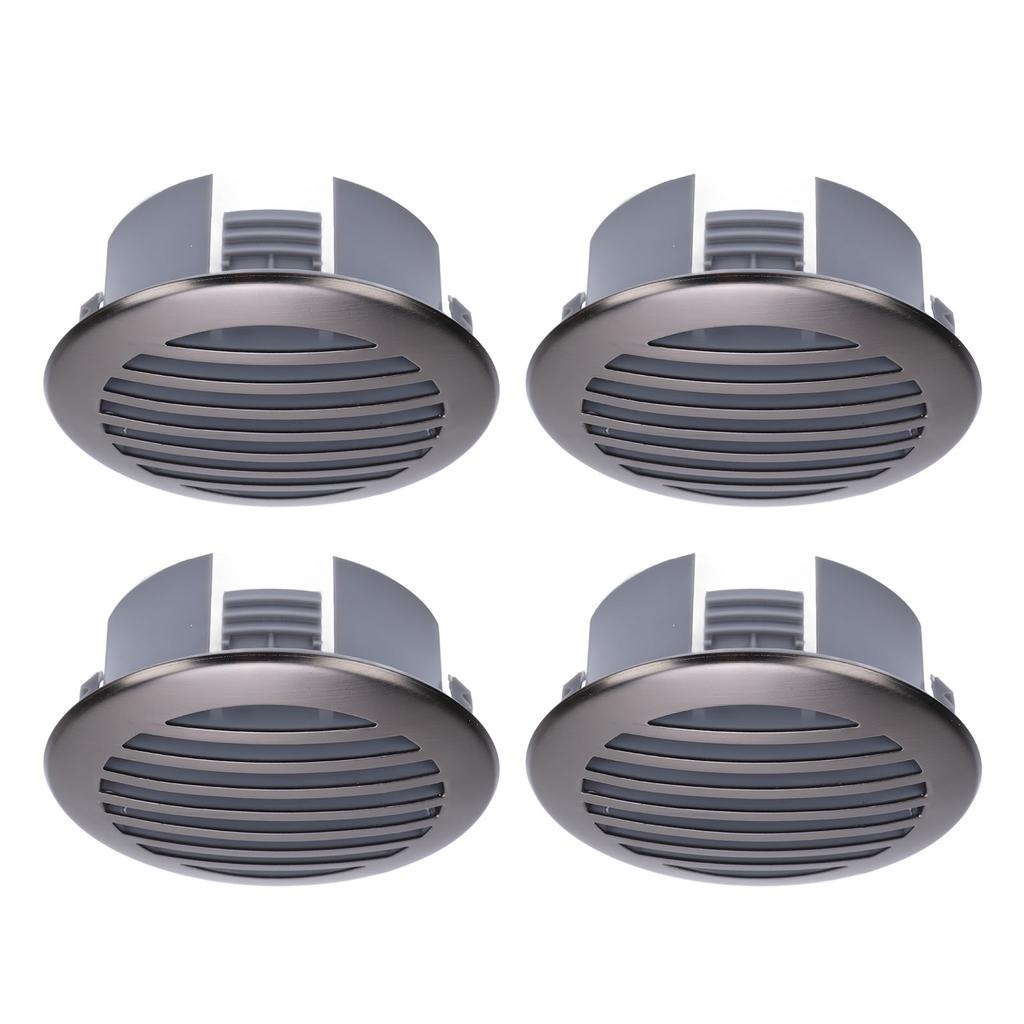 4 Stück 3 Zoll 76 mm RV Luftgitter Deckenlüftung 316 Edelstahl Bootsbelüftungsabdeckung Rundes Luftgitter Gitter für Yacht