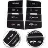 Generic Car Steering Wheel Button Caps Repair Decals Stickers Black for Ford Focus 2008 2009 2010 Automotive Interior Decor, US-001