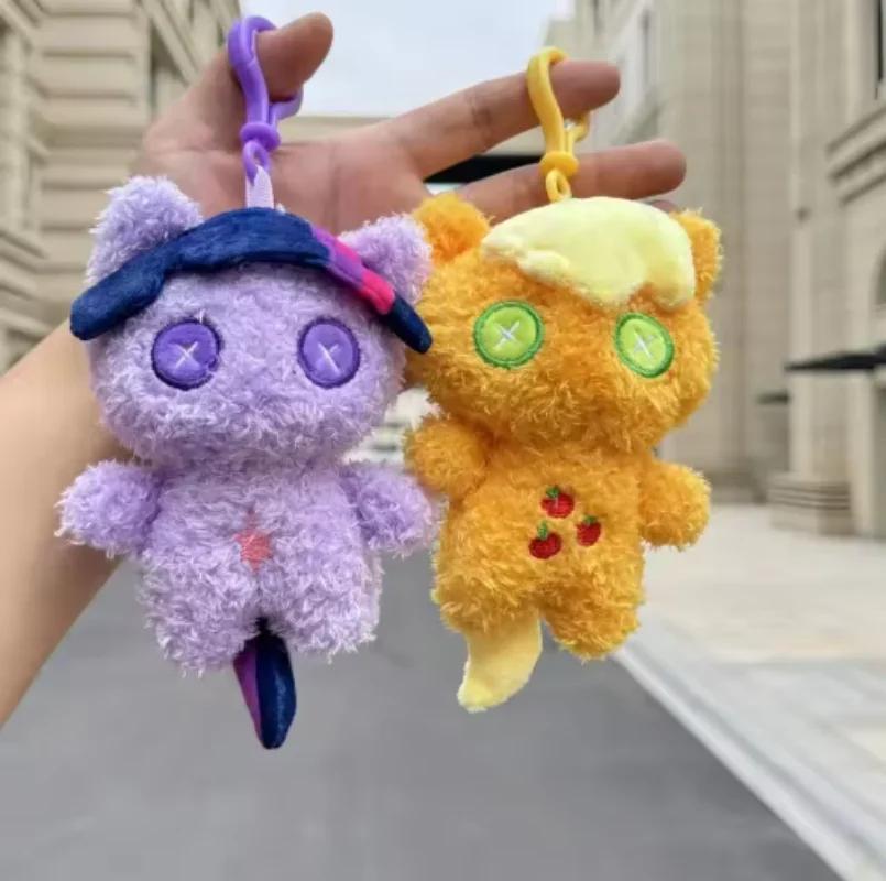 My Little Pony Cute anime Plush wilight Sparkle Fluttershy Pinkie Pie Backpack Pendant Keychain Bag Decoration Toy Gift for girl