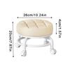 Household Furniture Pulley Low Stool Small Footstool Children Round Stool Chair Living Room Mini Sofa Stool Move With Wheels