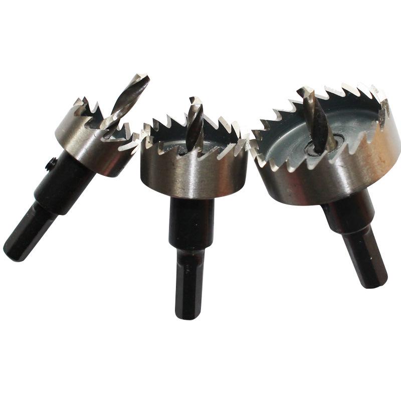High-Speed Serrated Hole Saws for Iron and Steel with Center Drills