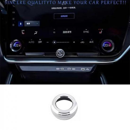For Lexus RZ450e -2025 Silver Alloy Center Console Volume Switch Knob Ring