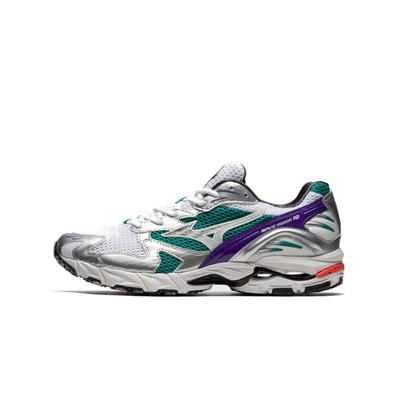 Mizuno Wave Rider 10 Biały Srebrny Turkusowy Fioletowy