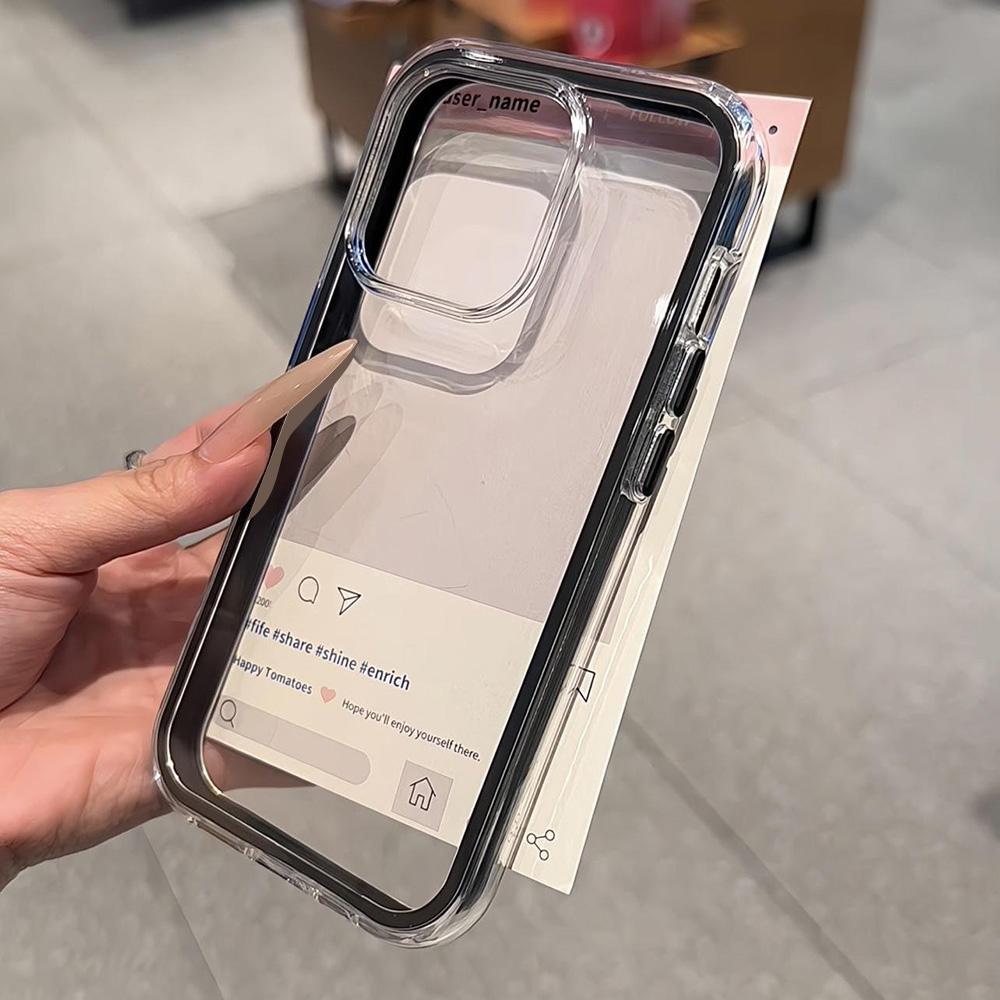 Transparent Phone Case for iPhone 17 11 12 13 14 15 16 iPhone 17 12 13 14 15 16 Pro 17 12 13 14 15 16 Pro Max  High Quality Painted Cute Phone Case