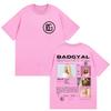Rapper Bad Gyal Album Tour T-shirt Unisex's and Women's Summer Cotton Y2K Clothing Breathable Hip Hop Round Neck Short Sleeve Top