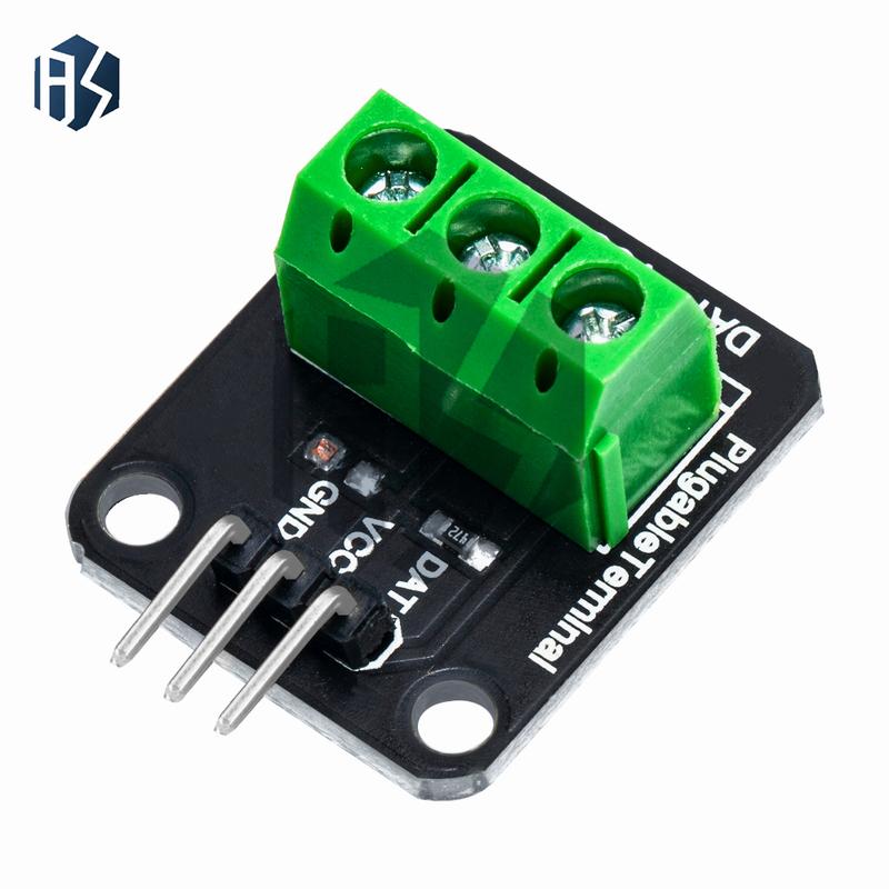 DS18B20 Temperature Sensor Module Kit Waterproof 100CM Digital Sensor Cable Stainless Steel Probe Terminal Adapter For Arduino