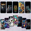 RP13 Cartoon Art Owl Transparent Phone Case for Motorola Moto Edge 20 30 40 50 S30 Fusion Ultra Pro Neo Lite + G200 G23