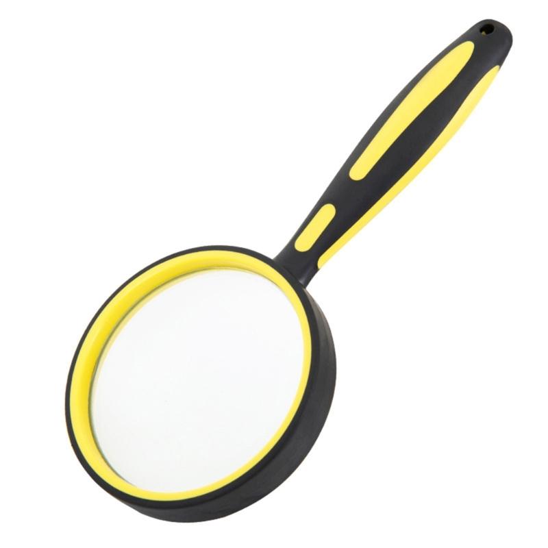 Optical Glass Magnifying Tool with Ergonomic Rubber Handle 5-10X Handheld Magnifier for Enhances Comfort and Usability