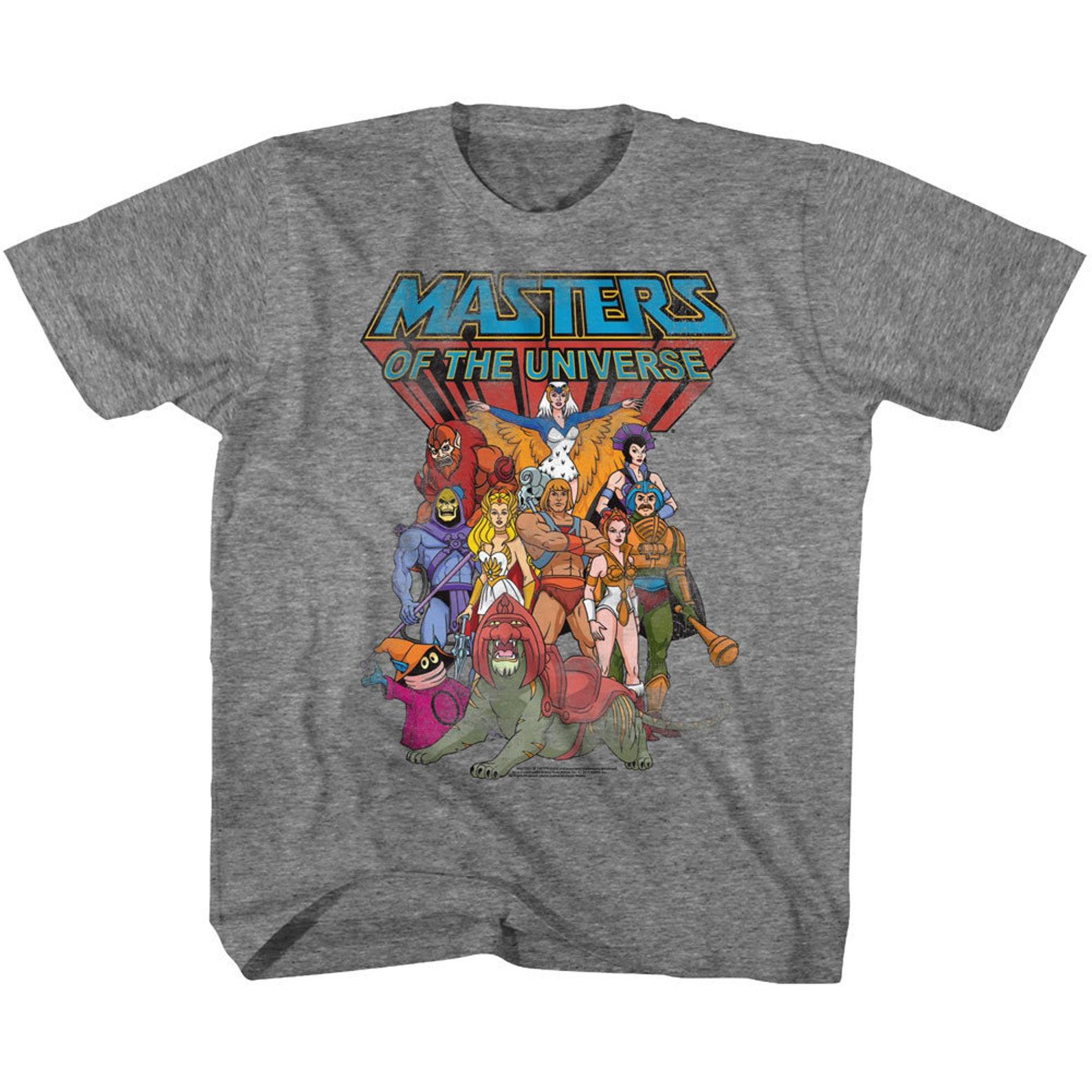 Masters Of The Universe The Whole Gang Graphite Heather Toddler T-Shirt M