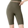 High Waist Running Shorts for Women Quick Dry Sports Biker Shorts with Hidden Pockets Compression Fit Five Inch Inseam Gym Yoga Tights
