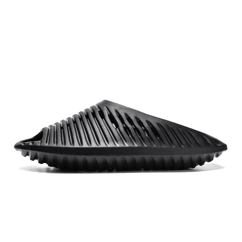 

Модная модель летающей тарелки, мужские летние тапочки, мужские тапочки, противоскользящие, удобные, легкие, мужские и женские туфли из ЭВА, пляжная обувь, индивидуальность 45-46 чёрный