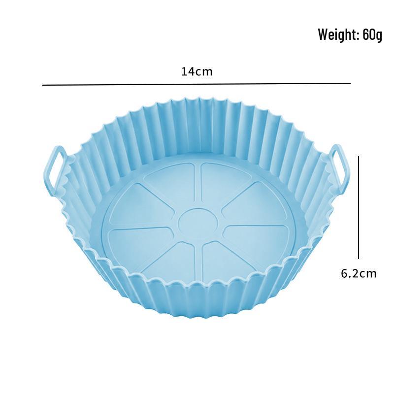 Silicone Baking Pan - High Heat Resistant, Easy to Clean, Round Mold for Air Fryers