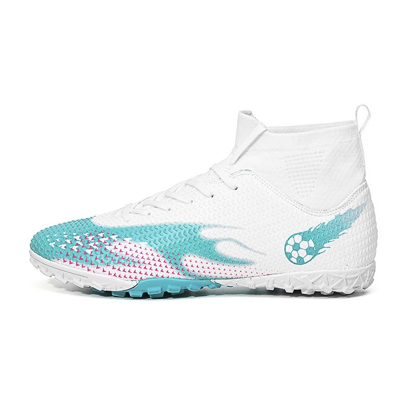 New Falcon High-top Football Shoes Long Nails Football Shoes TF Broken Nails Special Training Shoes Football Men's Models