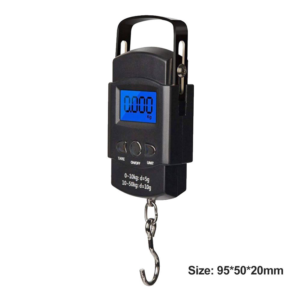 Mini Portable Digital Scale Hand Held Hanging Hook Weighing with Back Light Tool
