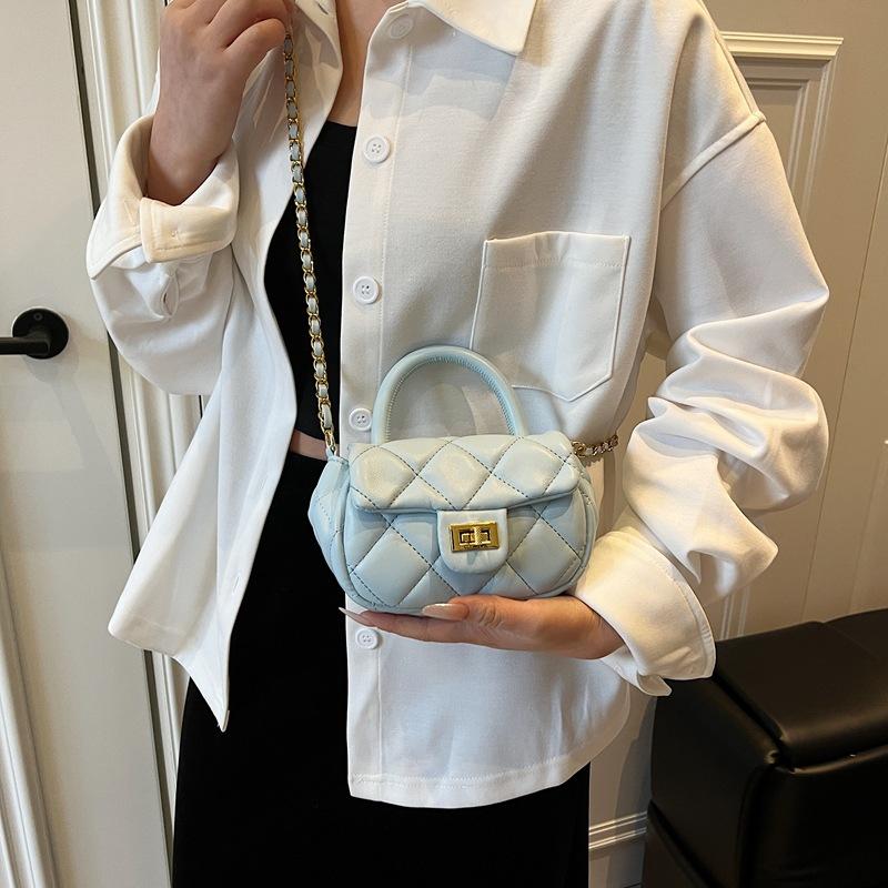 2025 Summer New Women's Bag Simple Trend Crossbody Bag Small Fragrance Style Versatile Small Bag Women's Mini Shoulder Bag