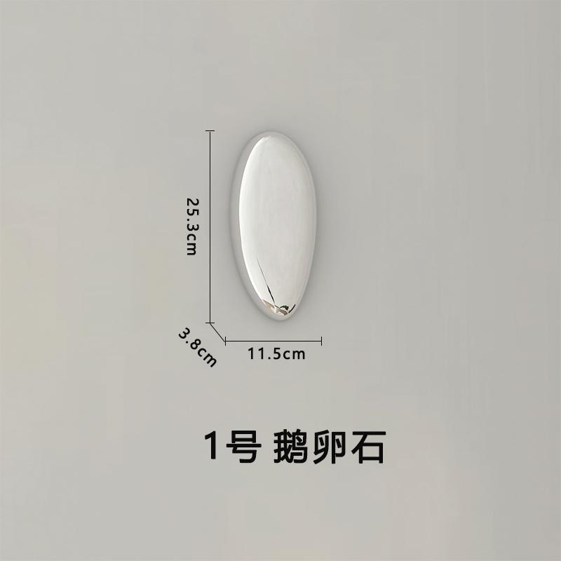 

Creative Imitation Stainless Steel Goose Egg Stone Wall Decoration Modern Hotel Hanging Water Droplet Wall Decoration Artwork