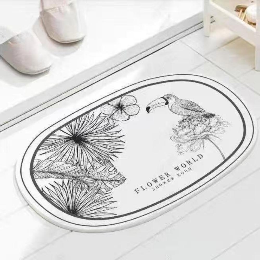 Bathroom Slip-resistant Mat Floor Mat Entry Bathroom Door Moisture-wicking Mat Home Bedroom Carpet Bathroom Slip-resistant Mat