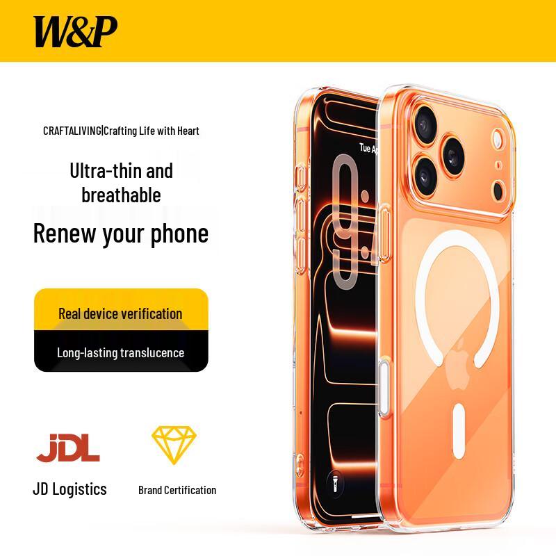 

W&P AI Button Smart Touch Magnetic Transparent Phone Case