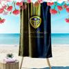 Leeds United Custom Name Print Beach Towel, Large Soft Quick Dry Towel for Beach Camping Swimming
