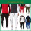 Stylish Men's Tracksuit Jogging Hoodie Coat Jacket With Zipper And Adjustable Pants Set For Activewear