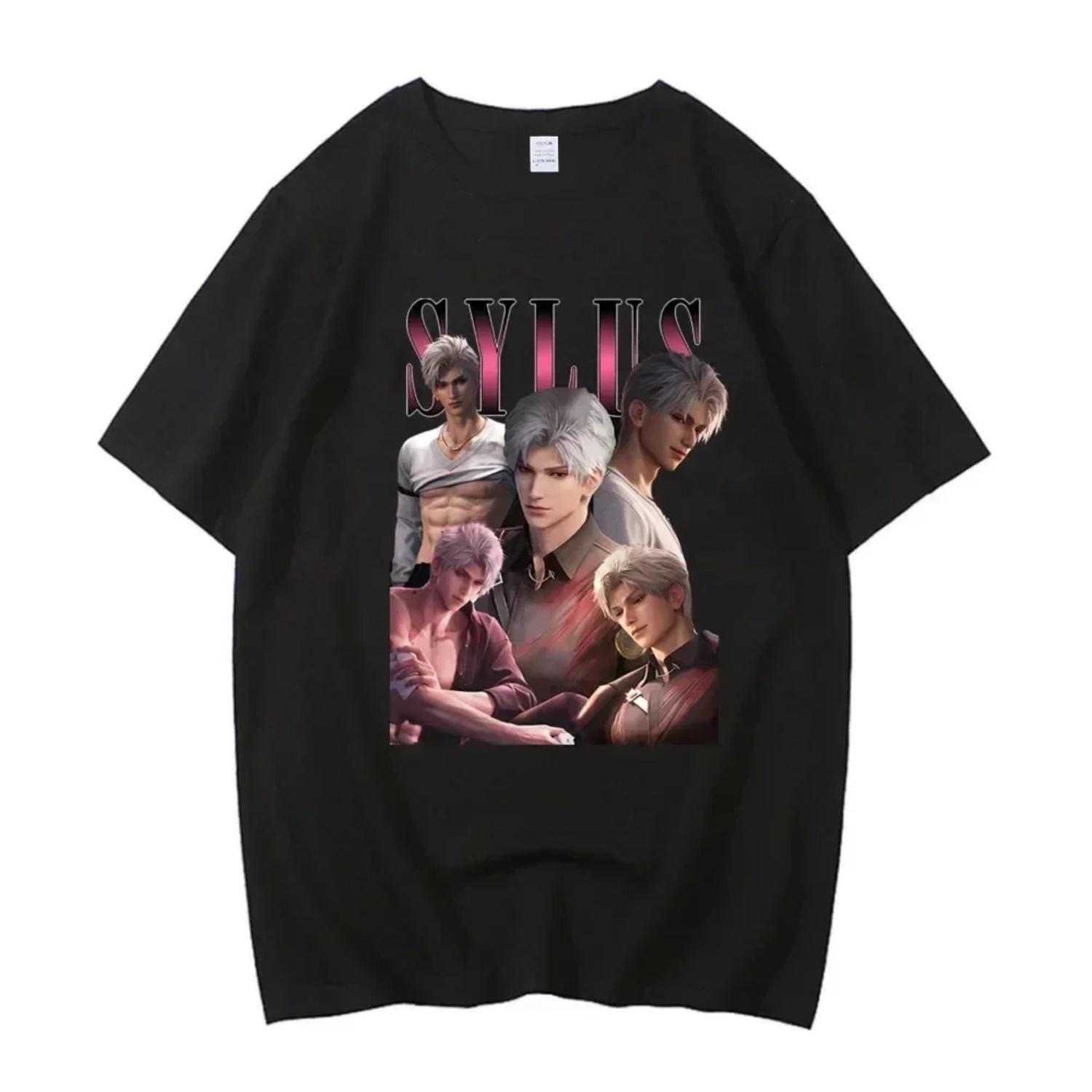 

Cute Tee Shirt Short Sleeve T Shirt Gift Idea Women Clothes Girl Dinner Zayne Love and Deepspace T-Shirt XXXXXL чорний