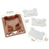 1Pc Cute Sandwich Bear Face Mold Shaper Bread Cutter With 3 Expression Safe Diy Food Mould Panda Shape Baking Tool For Kids