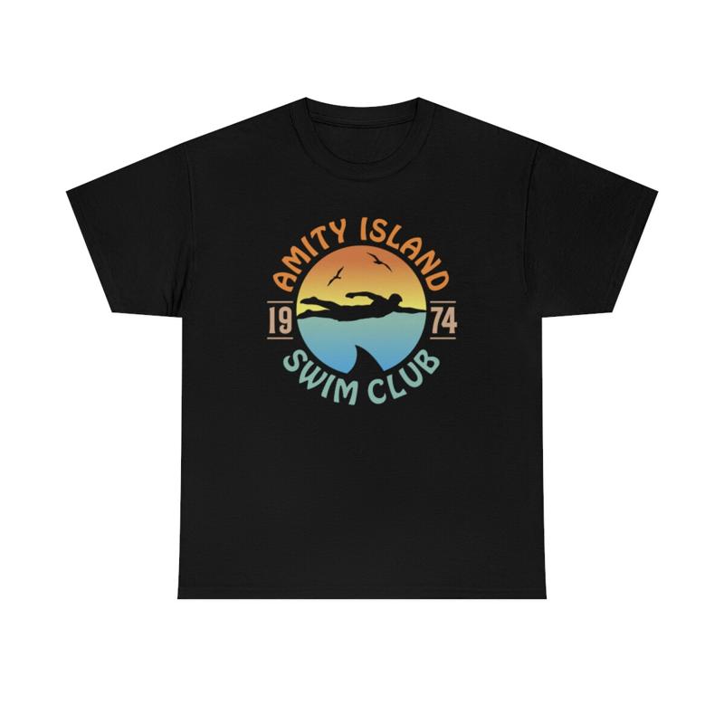 Amity Island Swim Club 1974 t-shirt S разноцветный