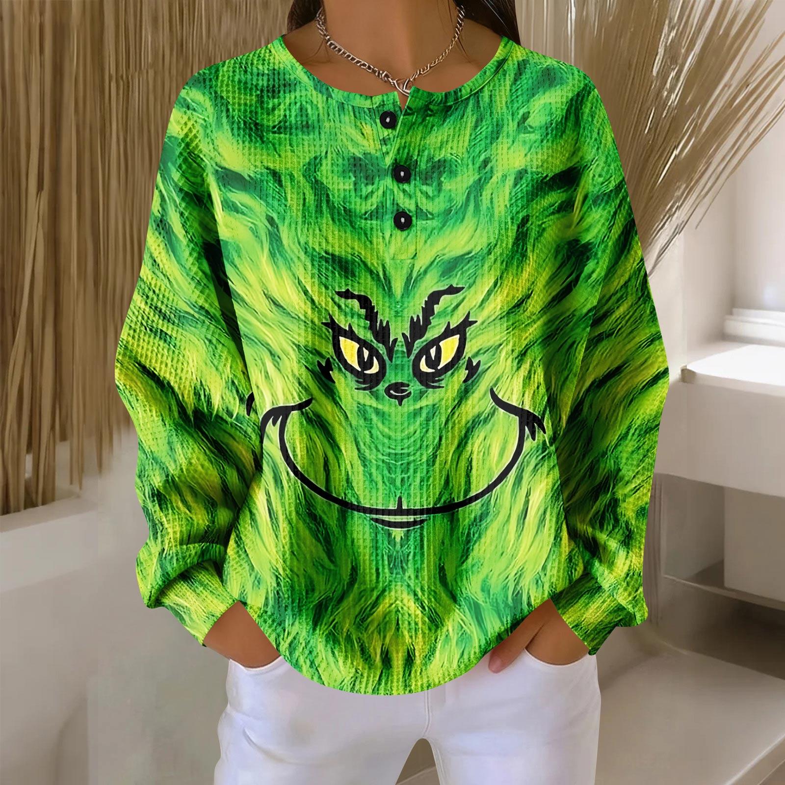 

Женские повседневные рубашки с длинным рукавом, топы на пуговицах с V-образным вырезом, свободный трикотаж, осенние фавориты для женщин XXL