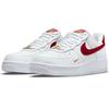Nike Zapatillas de deporte Air Force 1 Essential Low blancas y rojas para mujer CZ0270-104