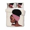 Fashion Girls Beddings Adults Bedroom Comforter Set Twin Size135x200 Single Bedclothes Duvet Cover African Girl Bad Cover Set