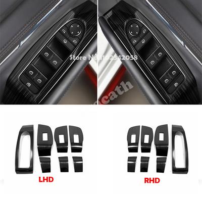 LHD RHD For Mazda 3 Axela BP CX-30 DM Accessories    Car Window Rise Glass Lift Switch Button Cover Trim Sticker