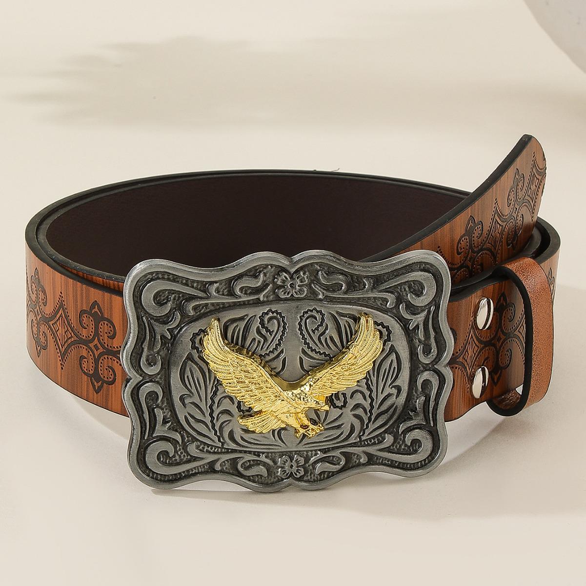 

Vintage Animal Print White Leather Belt with Buckle 100 cm янтарь