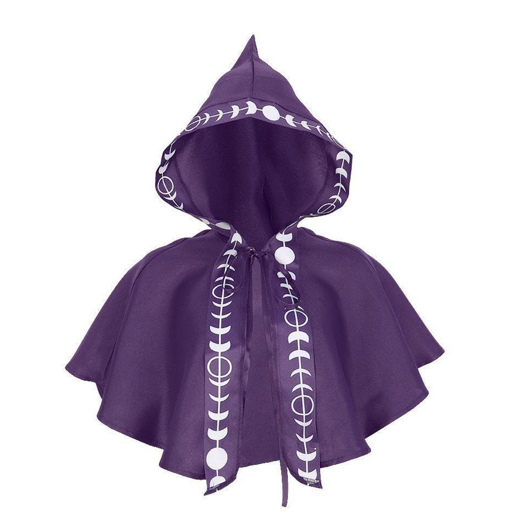 Fancy Dresses Party Wizard Witch Mantle Magician Outfit Cloak Halloween Women Men Cape Vampires Robe Cosplays Costumes