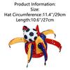Energetic Carnival Cylindrical Green Soccer Hat Mardi Gras Jester Hat Cool Fan Cheer Prop Party Dress Ball Celebration Accessory