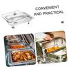 ABOOFAN Chafing Dish Buffet Set, Stainless Steel Chafer Buffet Server Food Tray Rectangular Food Pan with Lid for Weddings, Catering, and Events