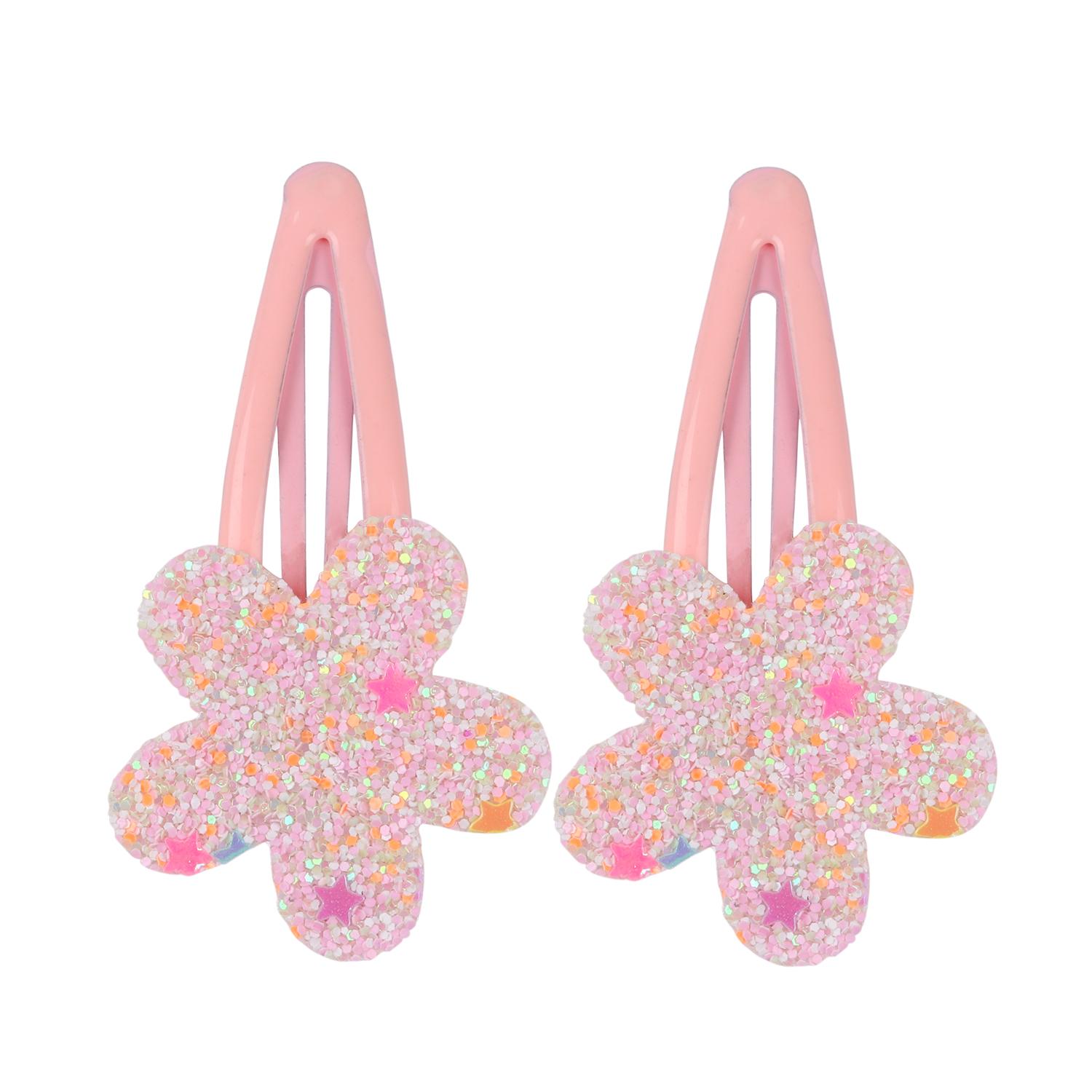 

2/10pcs Glitter Flower Hair Clips Cute Children Girls Hairpins Candy Colors Floral Hairclips Kids Barrettes Hair Accessories