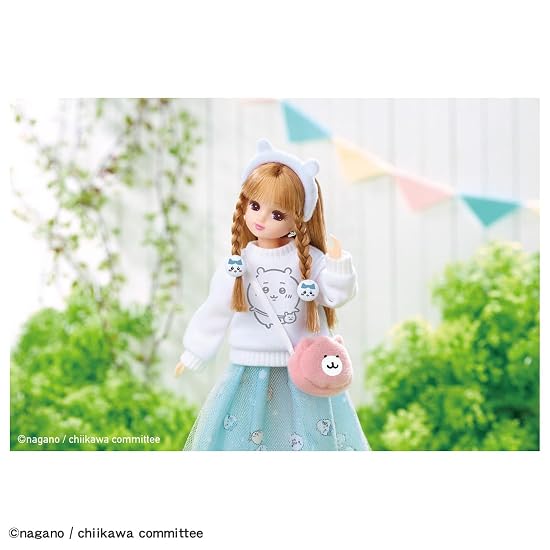 Takara Tomy Licca-chan Doll LD-08 Chiikawa Daisuki Licca-chan Dress-up Pretend Play Toy Ages 3 and u