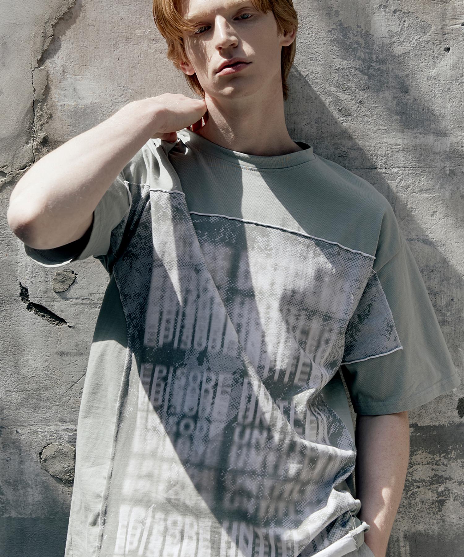 Episode Untitled Cut Printing T-Shirt_Khaki Khaki/1