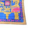 Used TORANA 9212 Carre 90 7955 Torana, ancient Indian Maurya dynasty, purple, pink, multicolored pylon silk blue,
