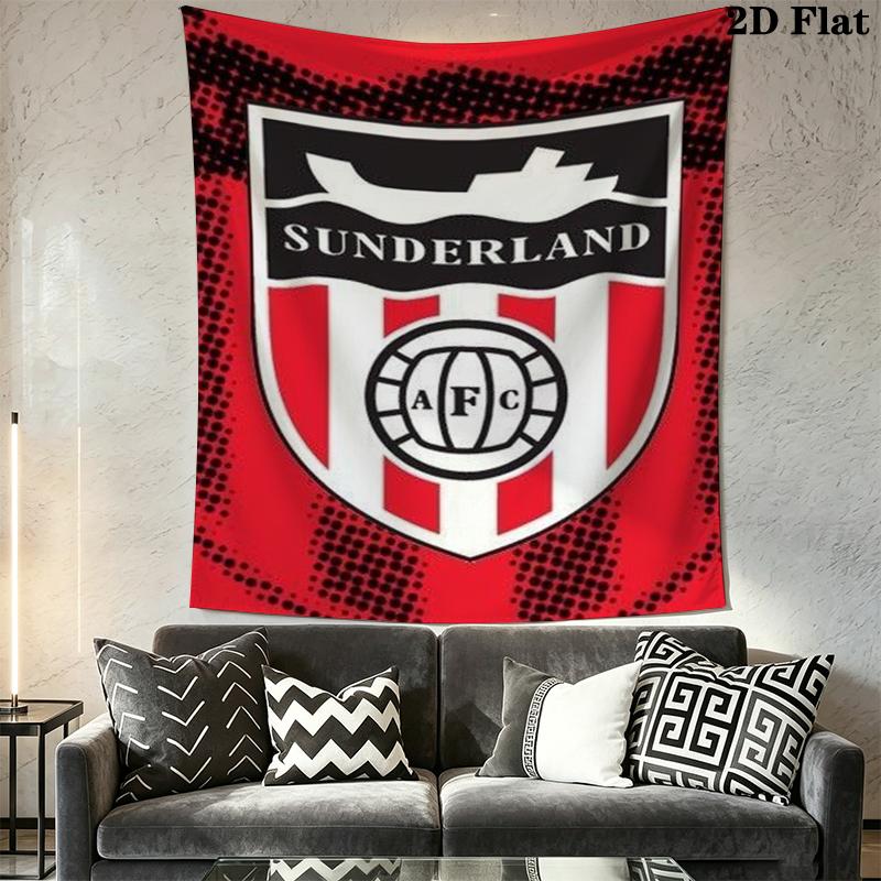 Sunderland Wall Tapestry Aesthetic Wall Hanging Printed Fabric Blanket Decorative Tapestries for Bedroom Living Room Home Decor