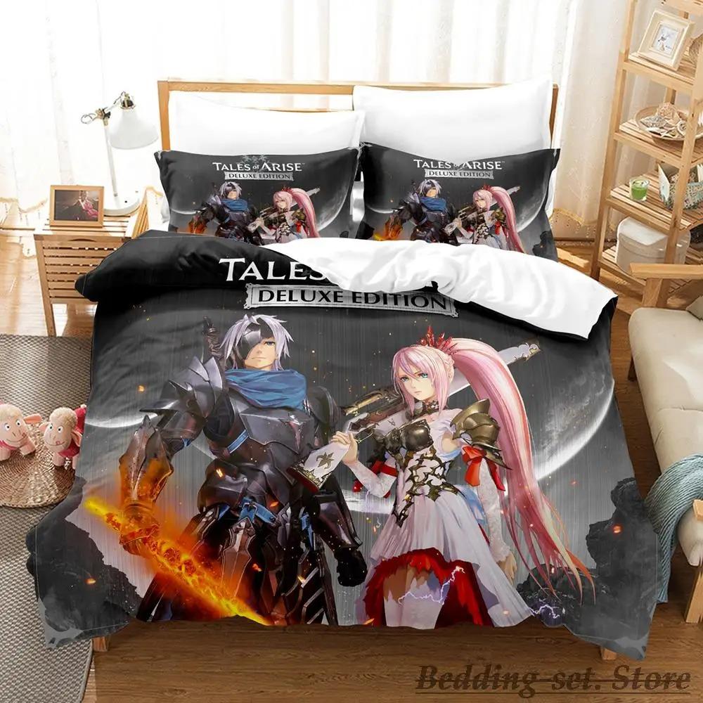 Cozy Warm New Tales of Arise Size Bed Adult Kid Bedroom Duvetcover Sets Anime Single Twin Full Queen King Quilt